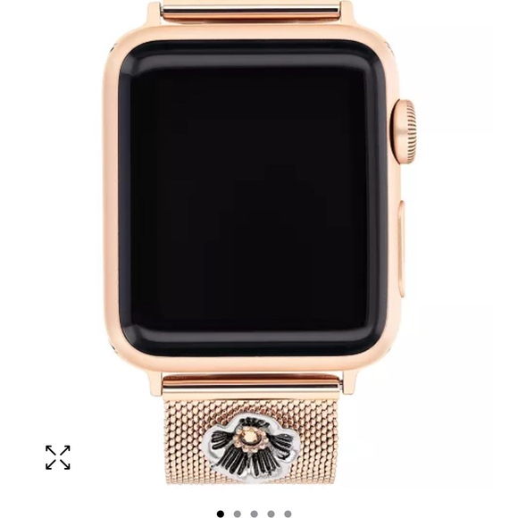 New In Box COACH 14700038 Women's Tea Rose Mesh Band for Apple Watch 38MM/40MM - Picture 5 of 5